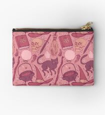 Witch Supplies in Dusty Rose Zipper Pouch