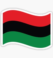 Red, Black & Green Flag Sticker