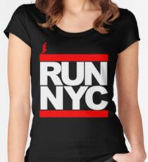 Camiseta entallada de cuello redondo Run NYC