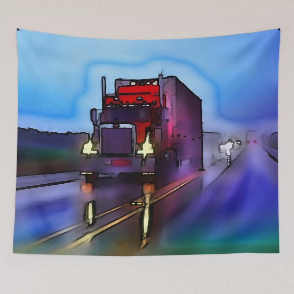 Item preview, Trucking America Through the Rain designed and sold by Wernher Krutein.