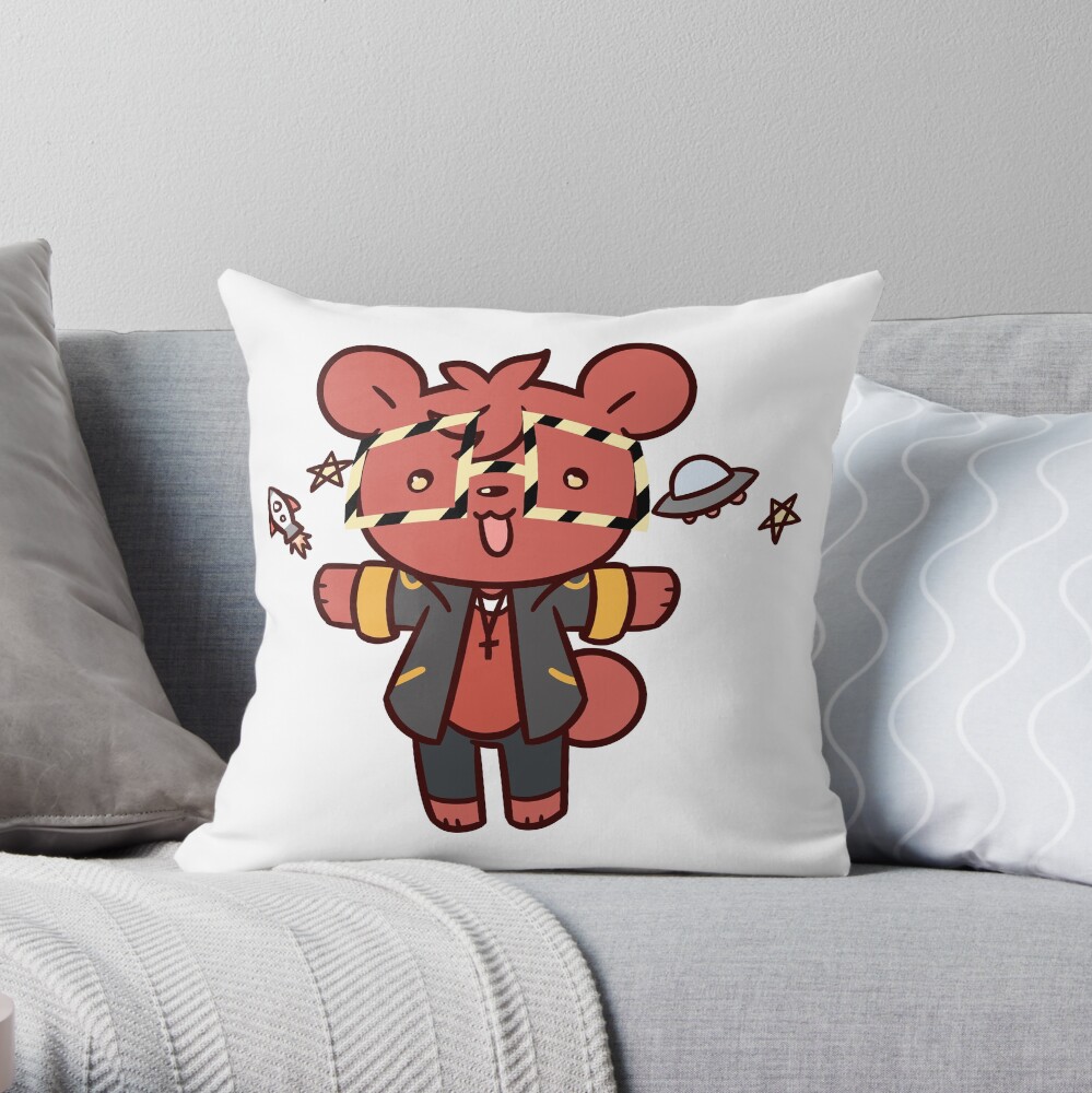 teddy bear throw pillow