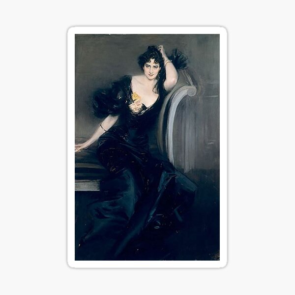 "Lady Colin Campbell" -Giovanni Boldini(1897) Sticker