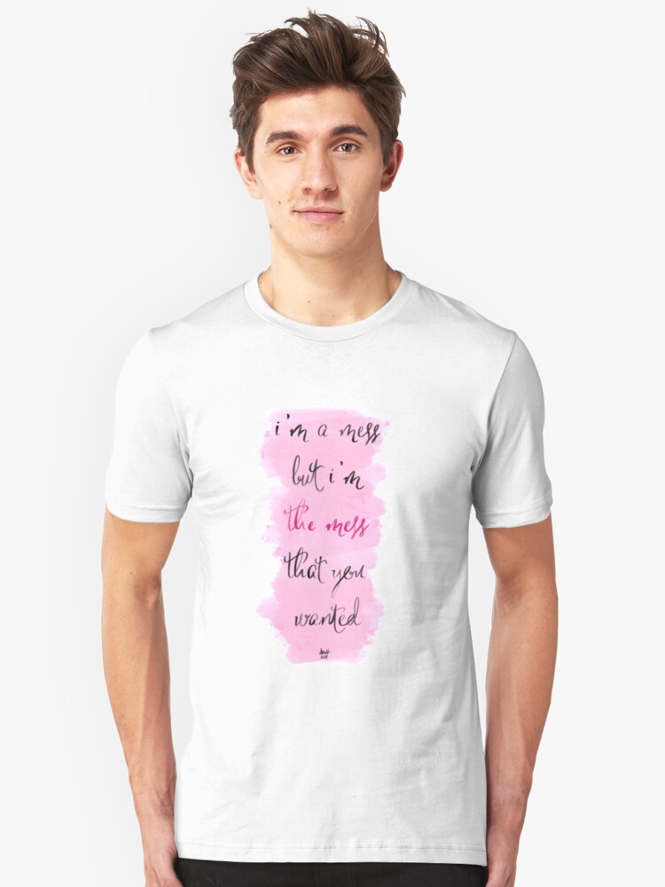 Taylor Swift Lyric Art Dancing With Our Hands Tied T Shirt By Abigail Moss