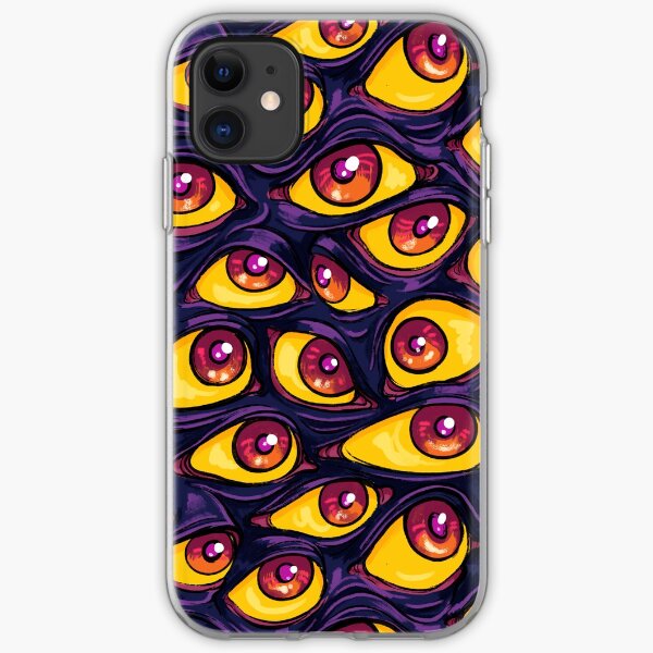Wall of Eyes in Dark Purple iPhone Soft Case