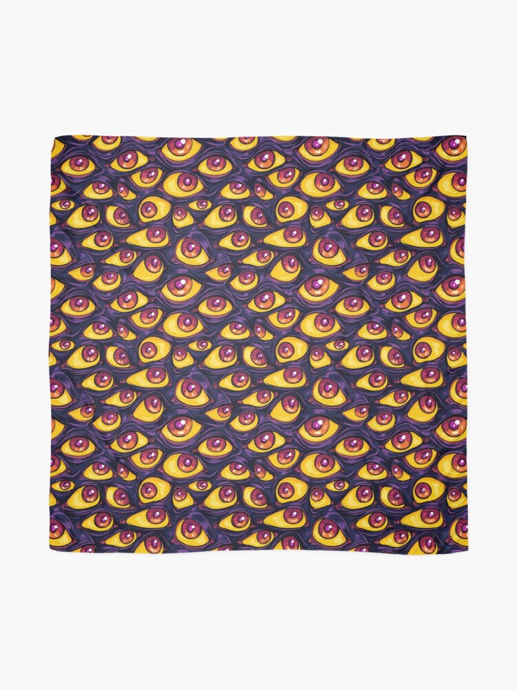 Alternate view of Wall of Eyes in Dark Purple Scarf