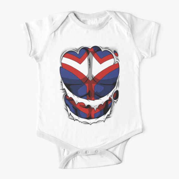 All Might costume Short Sleeve Baby One-Piece