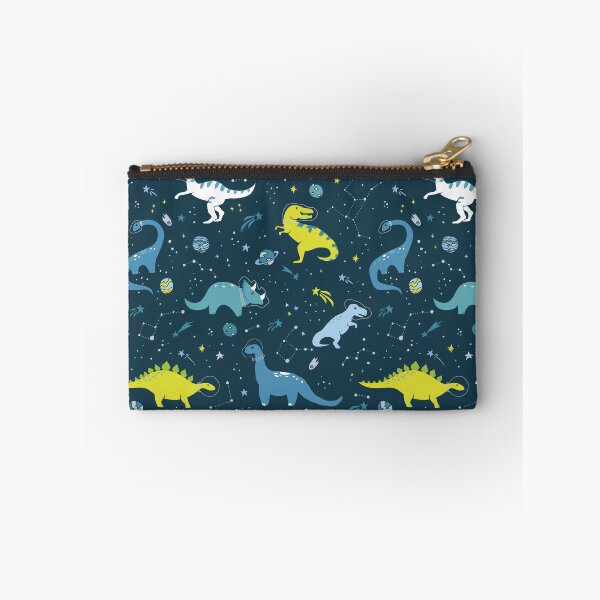 Item preview, Space Dinosaurs in Bright Green and Blue designed and sold by latheandquill.
