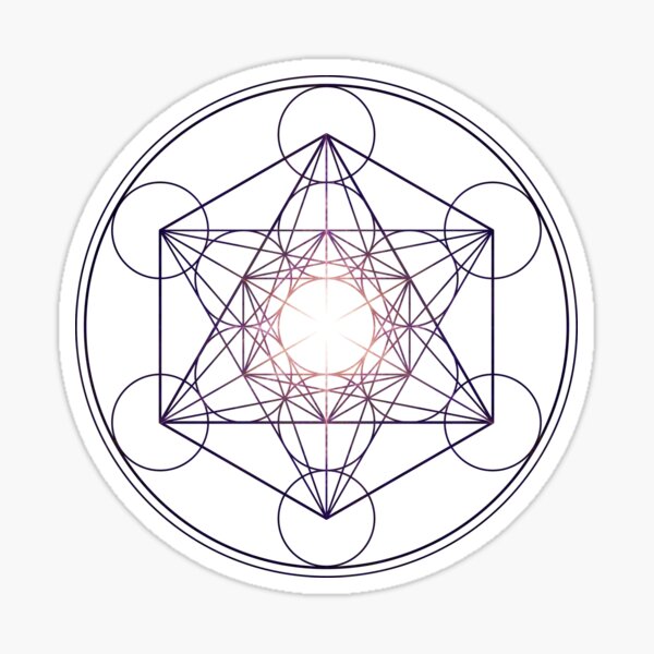 Metatron's Cube (Star Seed) Sacred Geometry High Resolution Sticker