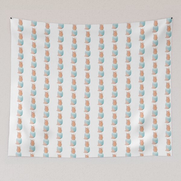 Item preview, Pineapple Cute Painted Pineapple, Teal & Peach color, dipped in peach and teal graphic design, available on many products designed and sold by Cute & Sassy Custom Gifting Boutiques.
