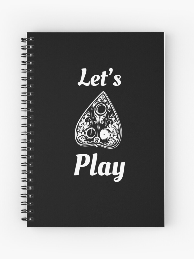 Cuaderno De Espiral Juguemos Ouija Spirit Juego De Mesa Planchette De Jverdi28 Redbubble