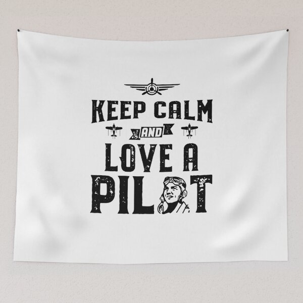 Item preview, Keep Calm And Love A Pilot Aviation Design designed and sold by inkedtee.
