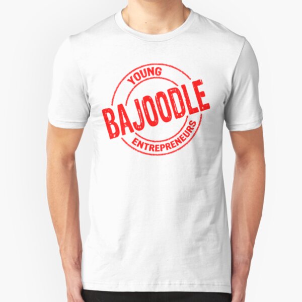 Bajoodle red logo Slim Fit T-Shirt