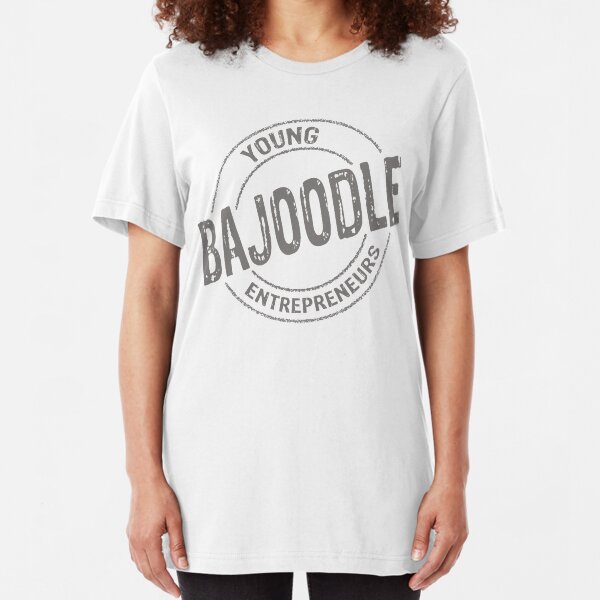 grey bajoodle logo Slim Fit T-Shirt