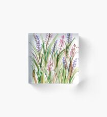Lavender Watercolor No. 1 Acrylic Block