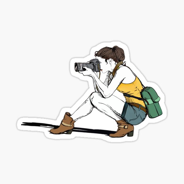 Photographer girl Sticker