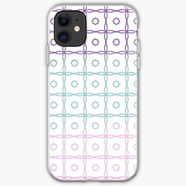 Star Grid Pattern Pastel iPhone Soft Case
