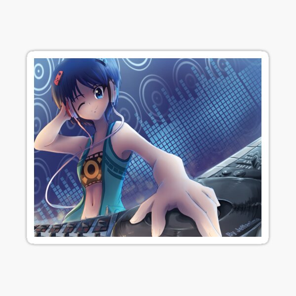DJ Girl Sticker
