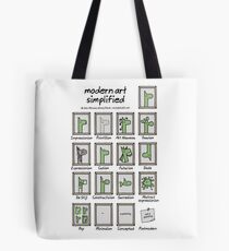 modern art simplified Tote Bag
