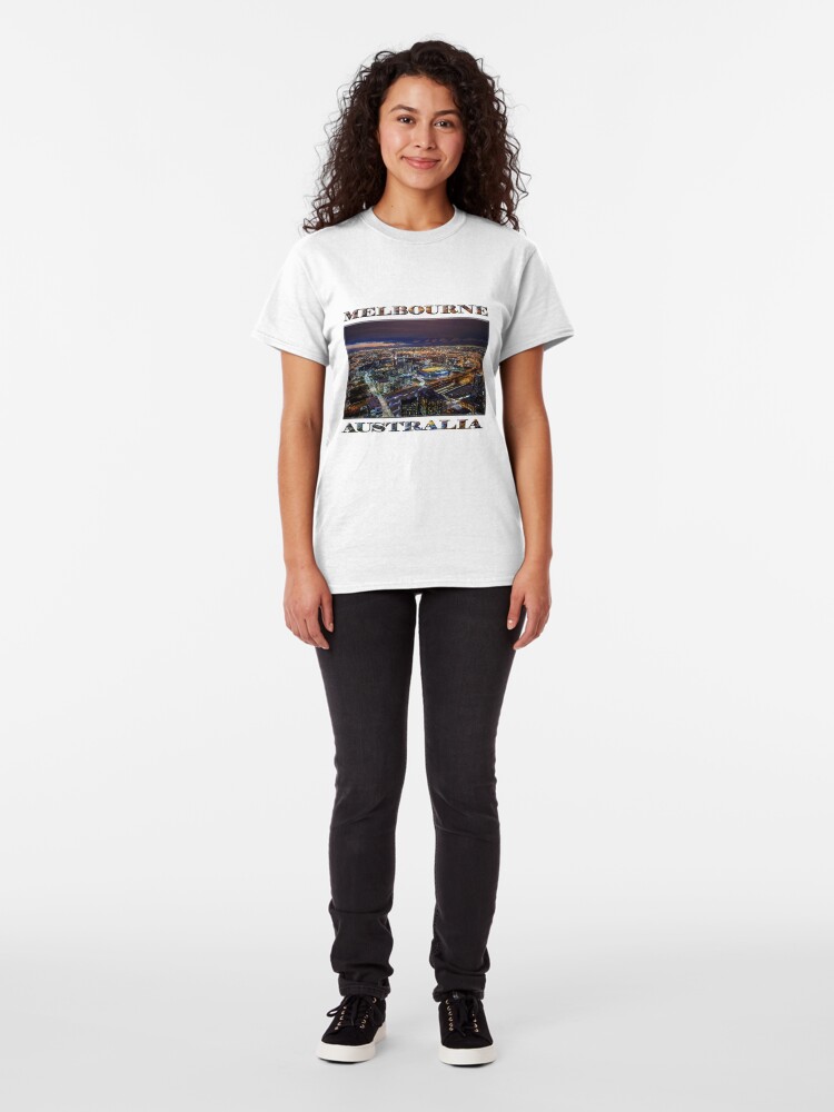 Alternate view of Melbourne at Night Classic T-Shirt
