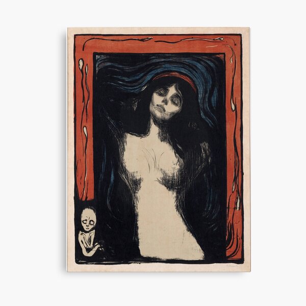 Madonna 2 by Edvard Munch (Reproduction) Canvas Print