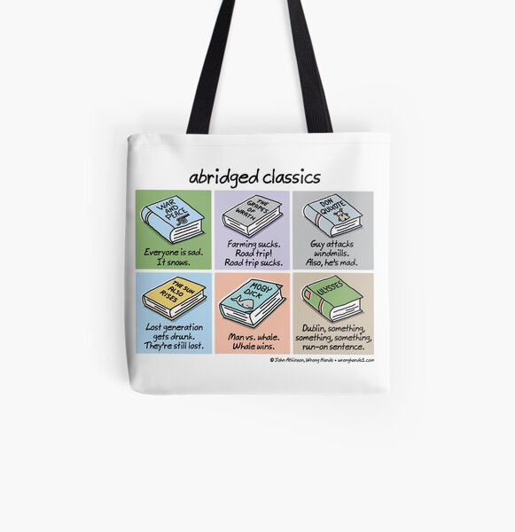abridged classics All Over Print Tote Bag