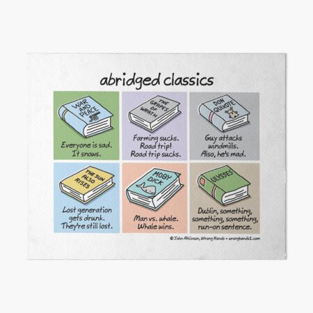 abridged classics Art Board Print