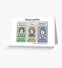 Austen spoilers Greeting Card