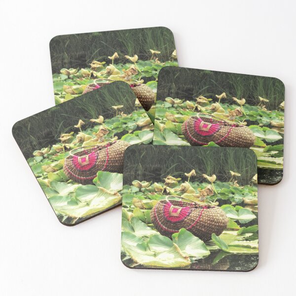 Item preview, PINK Basket Weaving with Lily Pads designed and sold by WeepingGrove.
