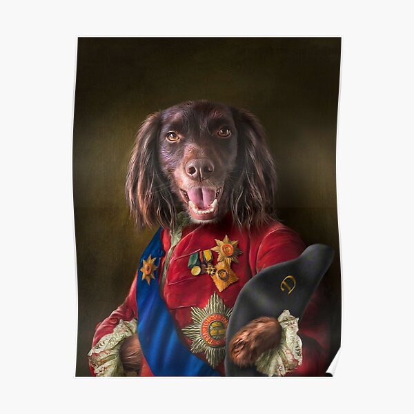 Spaniel Dog Portrait - Dennis Poster