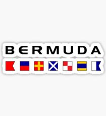 Bermuda Maritime Nautical Signal Flags Color-Light Sticker