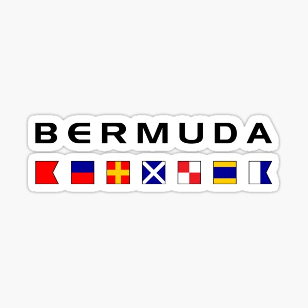 Item preview, Bermuda Maritime Nautical Signal Flags Light-Color designed and sold by TinyStarAmerica.