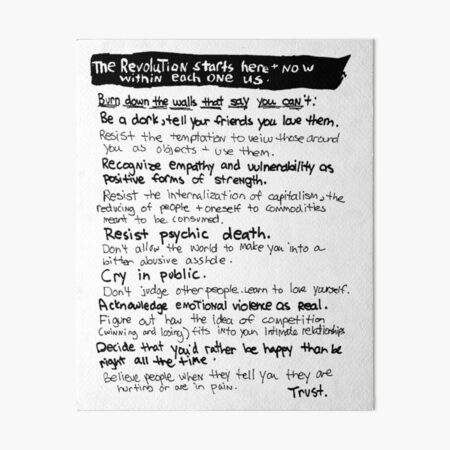 Resist Psychic Death Art Board Print