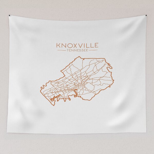 Item preview, Knoxville Tennessee Modern and Retro Minimalist City Map  designed and sold by mirmirkane.