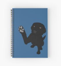 Give me Paw - - Black Lab Spiral Notebook