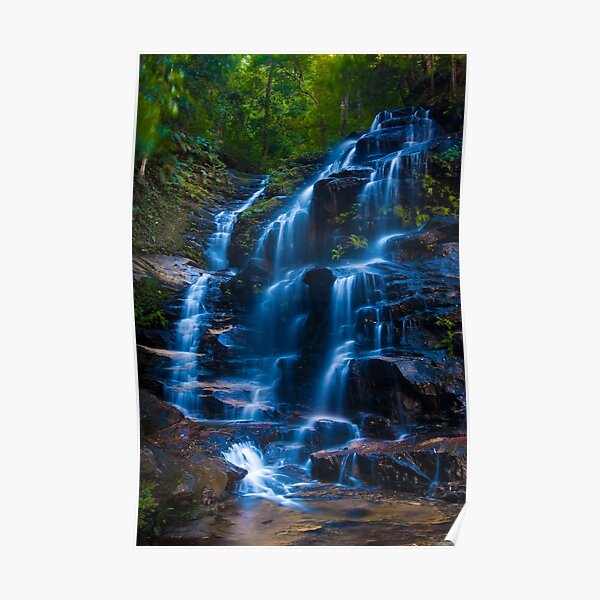 Sylvia Falls, Blue Mountains Poster