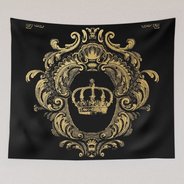 Item preview, Ornate Gold Crown Black designed and sold by grandreverie.