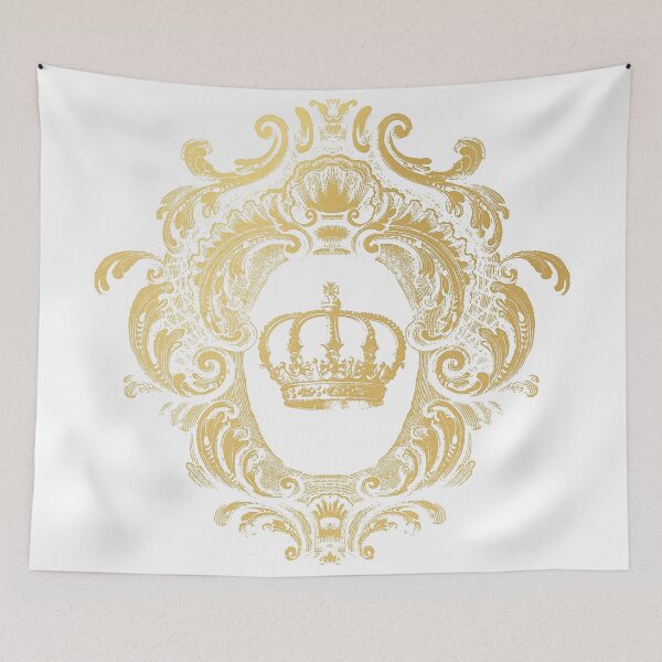 Item preview, Ornate Gold Crown White designed and sold by grandreverie.