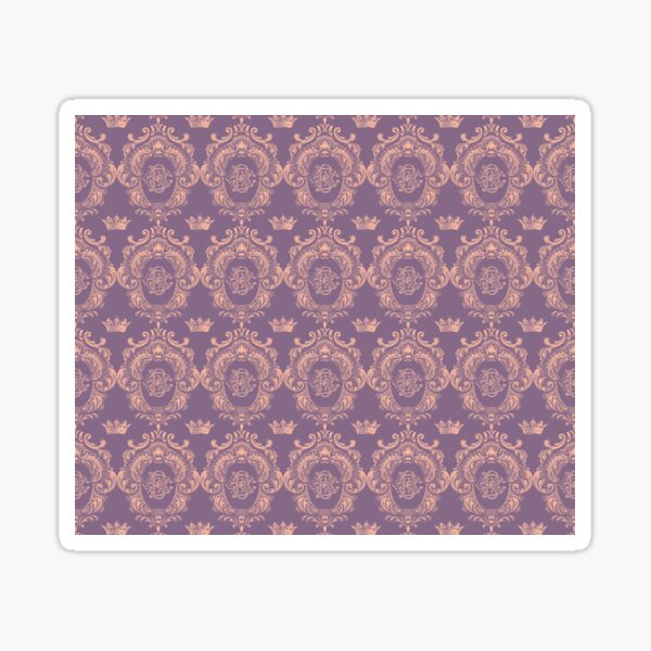 Castlefield Monogram Crest Pink & Lavender Sticker