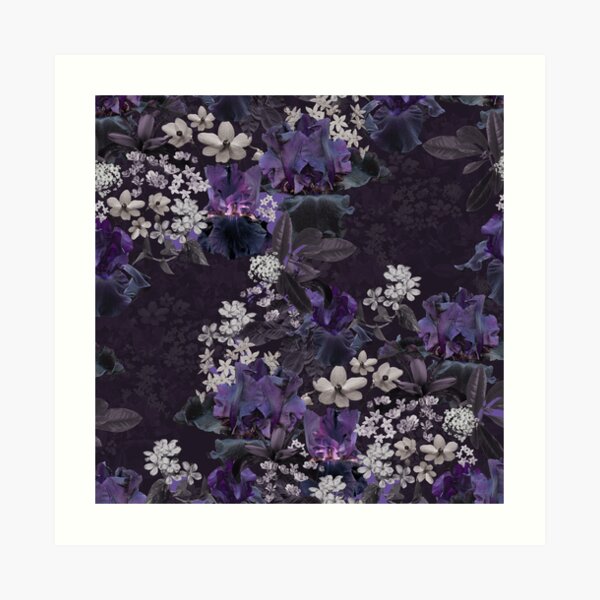 Lalia Dark Floral Art Print