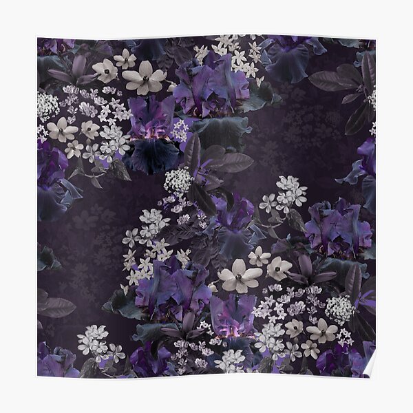 Lalia Dark Floral Poster