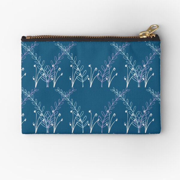 Homeland Flora Meadow in Teal Zipper Pouch