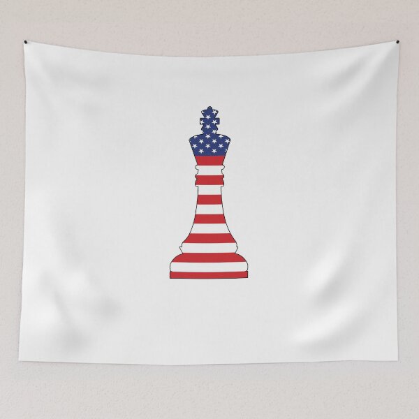 Item preview, American Chess Flag V2 designed and sold by TeeTimeGuys.