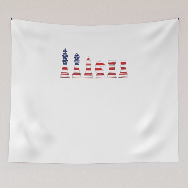 Item preview, American Chess Flag V3 designed and sold by TeeTimeGuys.