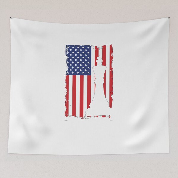 Item preview, American Chess Flag V5 designed and sold by TeeTimeGuys.
