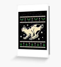 Christmas Japanese Bobtail Cat Gift Greeting Card
