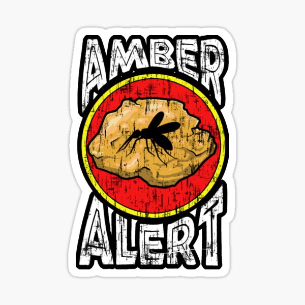 JURASSIC AMBER ALERT Sticker