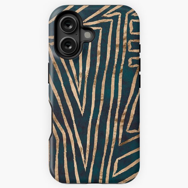 Item preview, Green & Gold Aztec Lines - Iphone / Galaxy Cases designed and sold by wildberriesph.