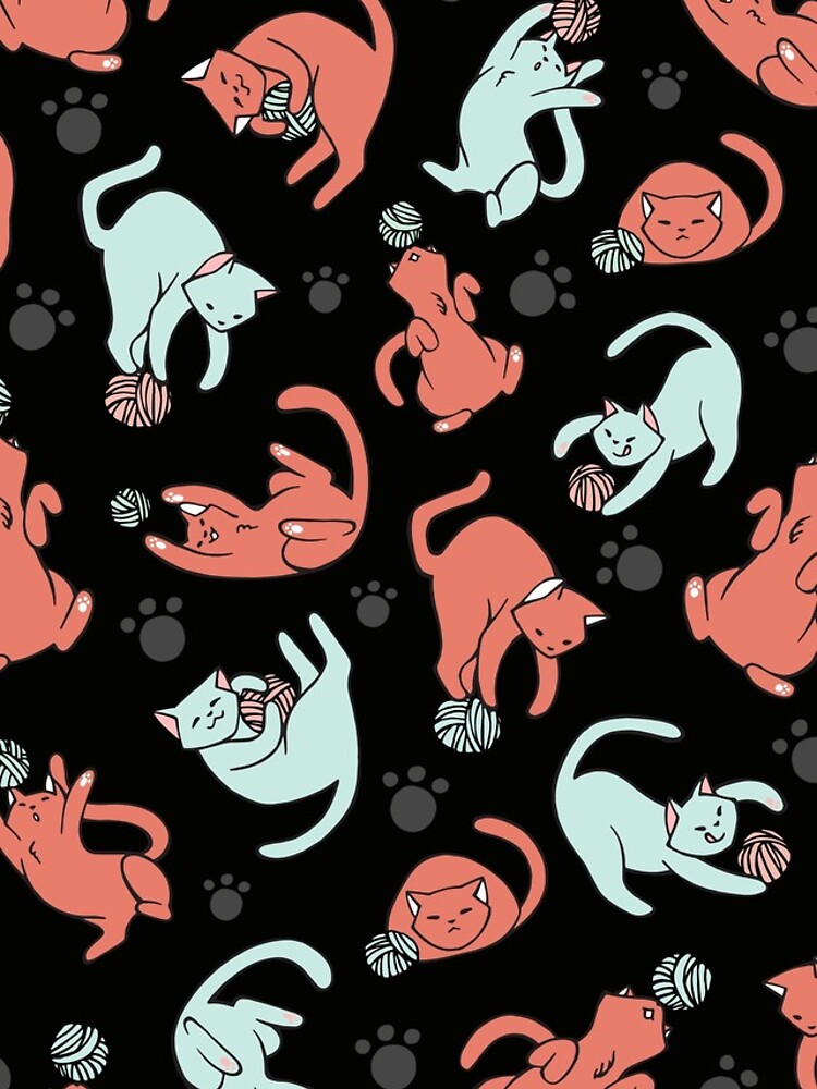 Thumbnail 5 of 5, iPhone Case, KitCat Pattern designed and sold by MonseStudio.