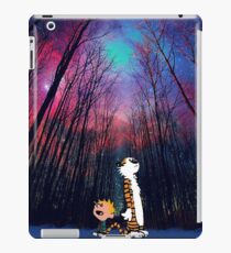 calvin and hobbes nebula night iPad Case/Skin