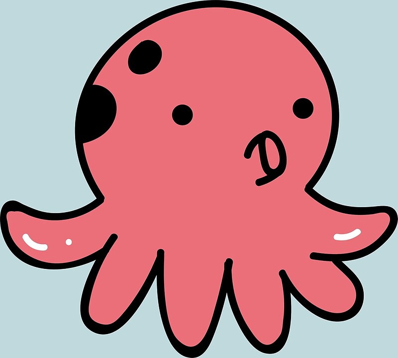 Cute Octopus Doodle By Bruno King Redbubble